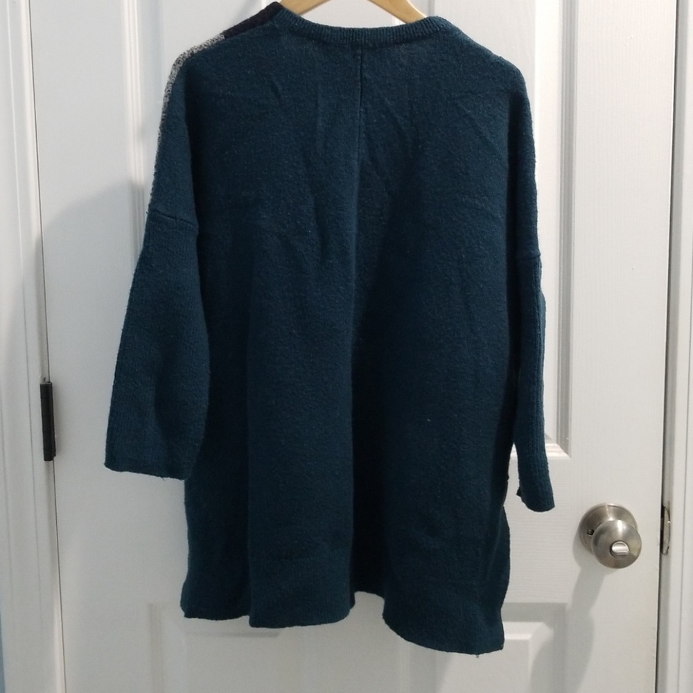 Loft Geometric Pattern Boucle Sweater - image 3